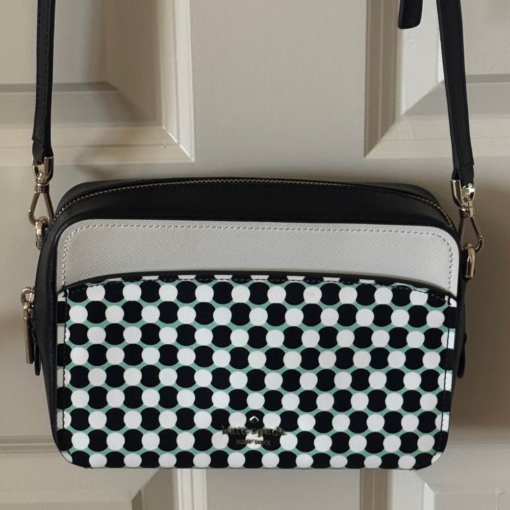 Kate Spade Women’s Checkered Crossbody Bag EUC - Picture 2 of 13